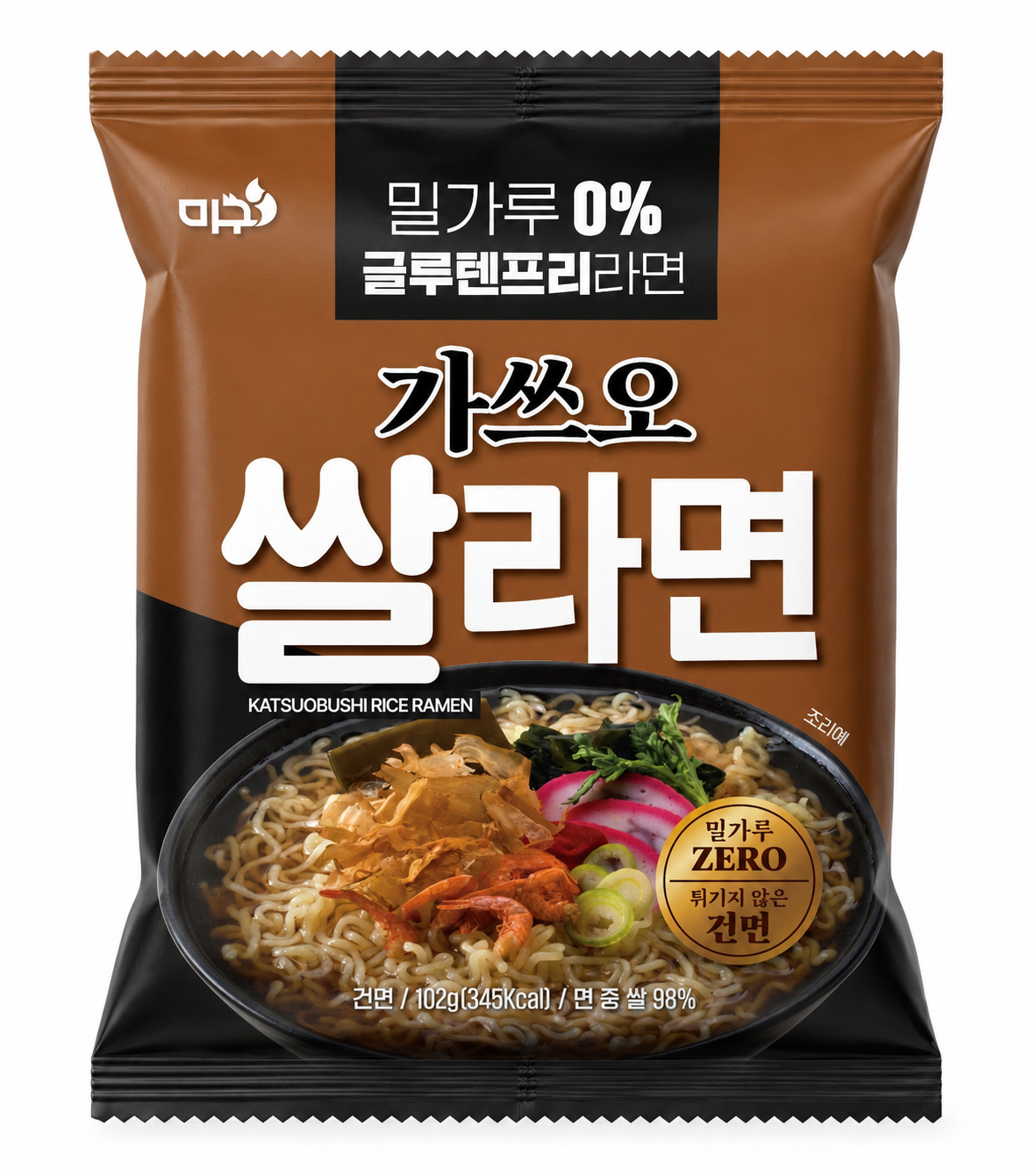 미고 가쓰오 쌀라면 봉지 제품